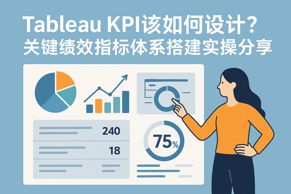 Tableau KPI该如何设计？关键绩效指标体系搭建实操分享